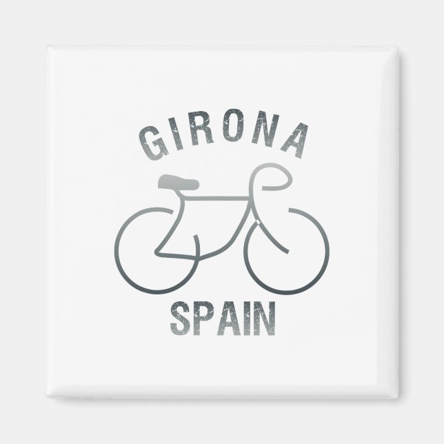 Imán Ciclismo Girona España Gráfico  (Frente)