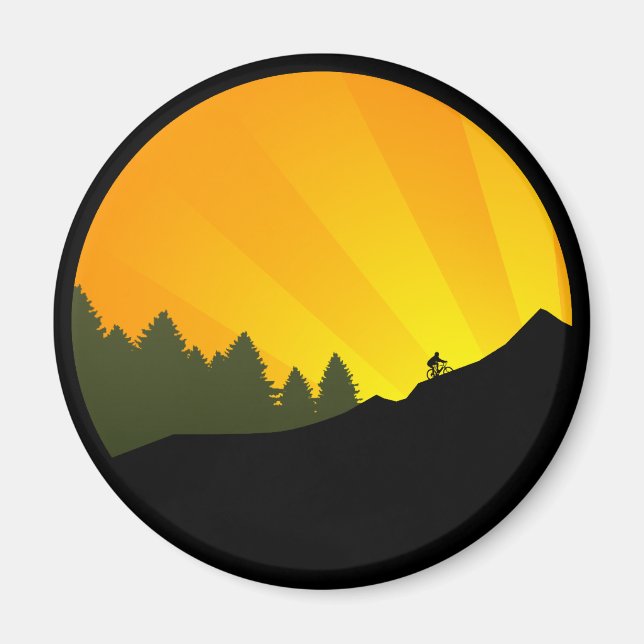 Imán ciclismo : rayz de montaña : (Frente)