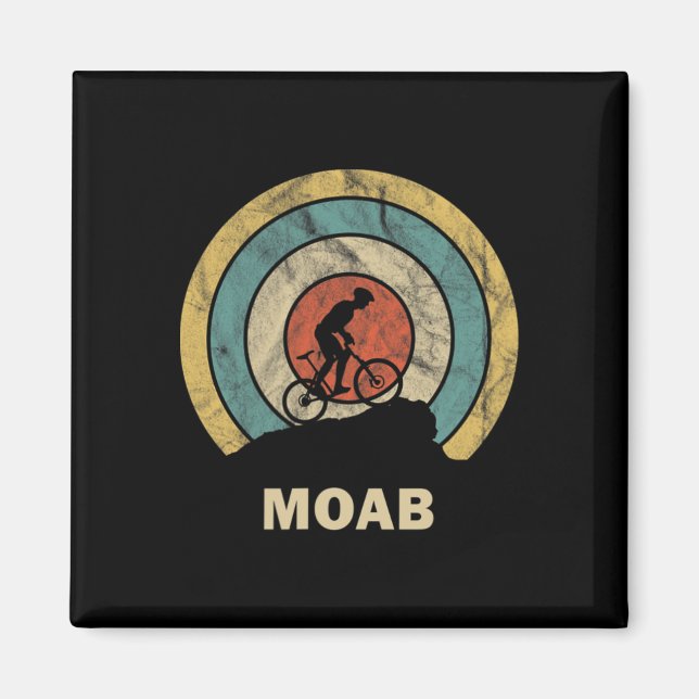 Imán Ciclismo Retro Mtb Moab Utah (Frente)