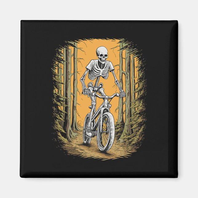 Imán Ciclismo Skeleton Mountain Bicicleta Skeleton Ha (Frente)