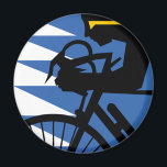 Imán Ciclista de arte pop<br><div class="desc">Ciclista de arte pop</div>