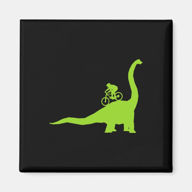 Imán Ciclista De Bicicleta De Montaña Dinosaurio Mtb  (Frente)