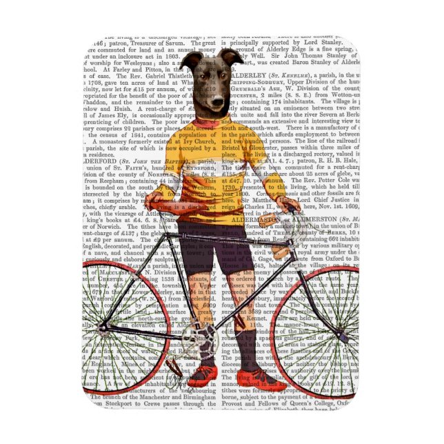 Imán Ciclista de Greyhound (Vertical)