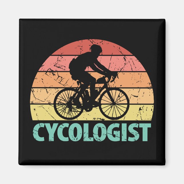 Imán Ciclista divertida (Frente)