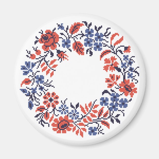 Imán Ciclo de flores (Frente)