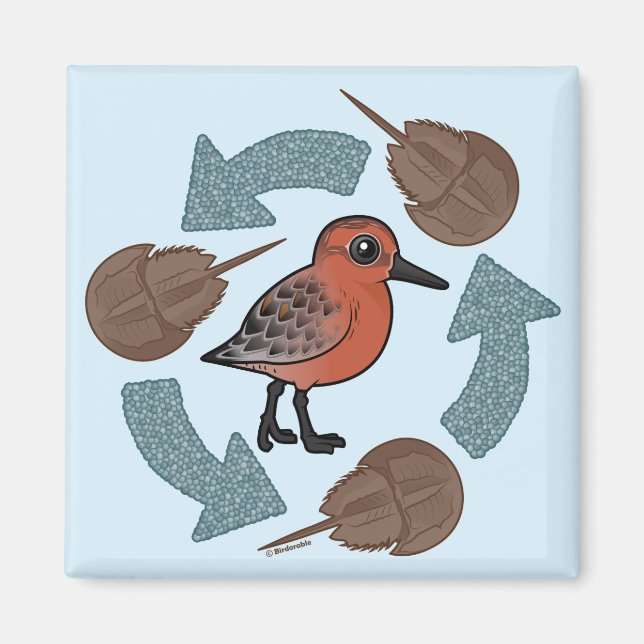 Imán Ciclo de Knot de cangrejo (Frente)