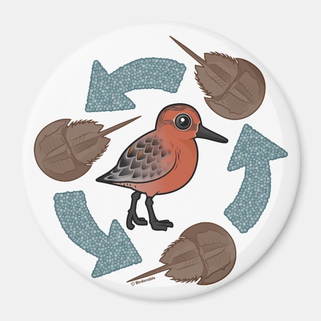 Imán Ciclo de Knot de cangrejo (Frente)