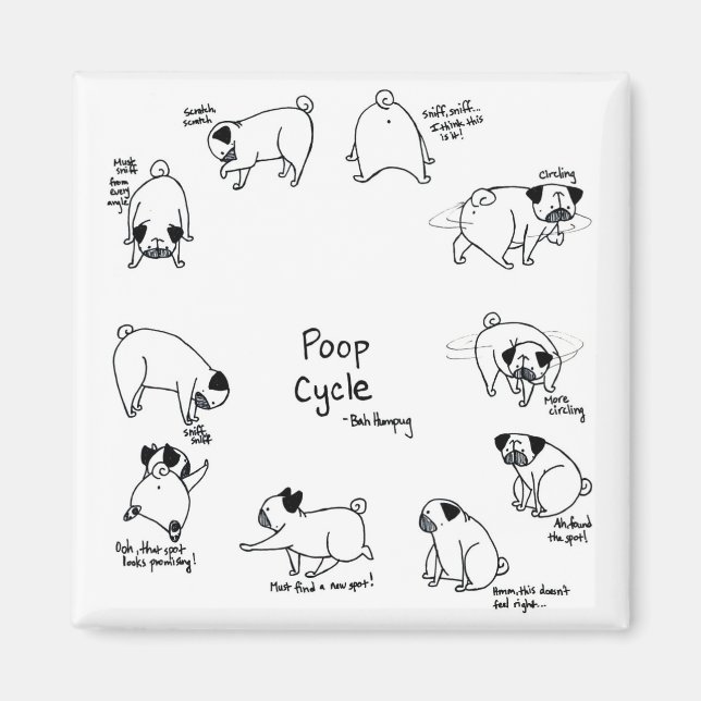 Imán Ciclo De Poop (Frente)