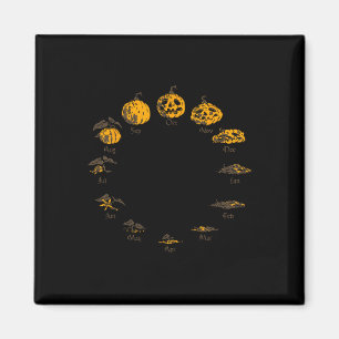 Imán Ciclo De Vida De Calabaza Para El Costo De Hallowe