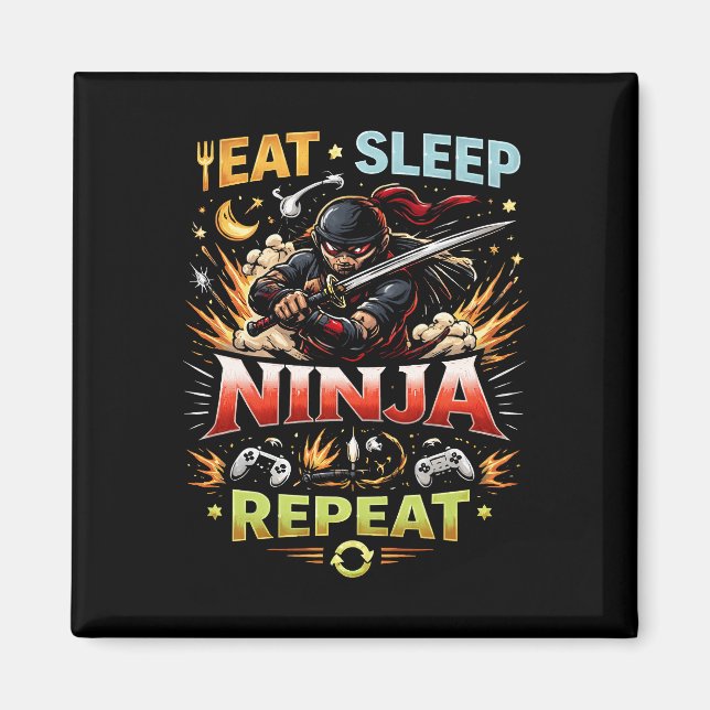 Imán Ciclo de vida de ninja (Frente)