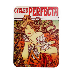 Imán Ciclos Perfecta de Alphonse Mucha