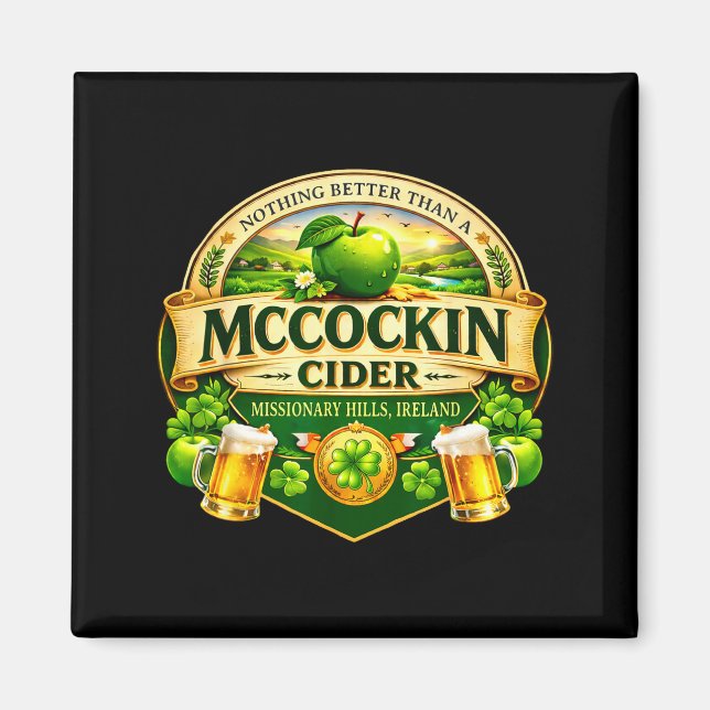 Imán Cider de Mccockin mccain humor divertido día de Sa (Frente)