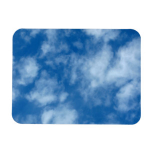 Imán Cielo azul con la foto de las nubes