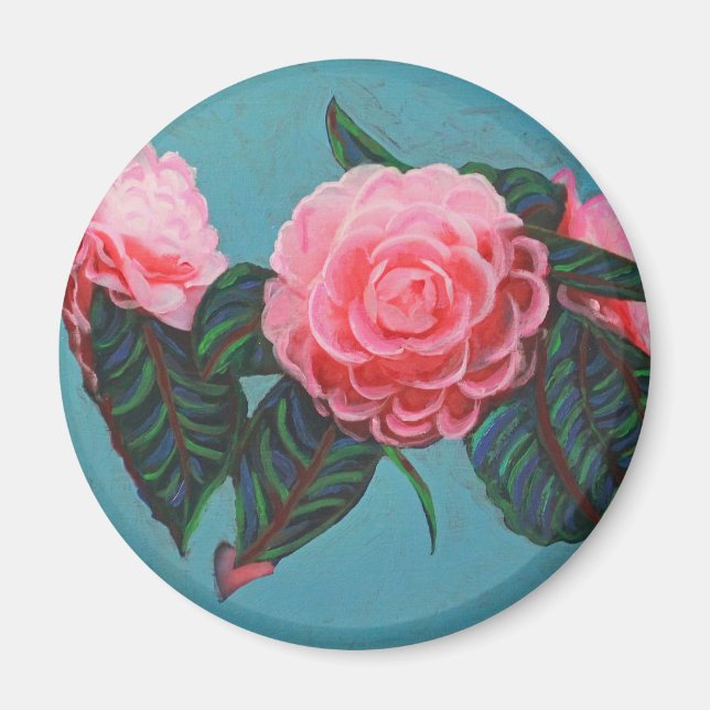 Imán Cielo de Camellia Japonica (Frente)