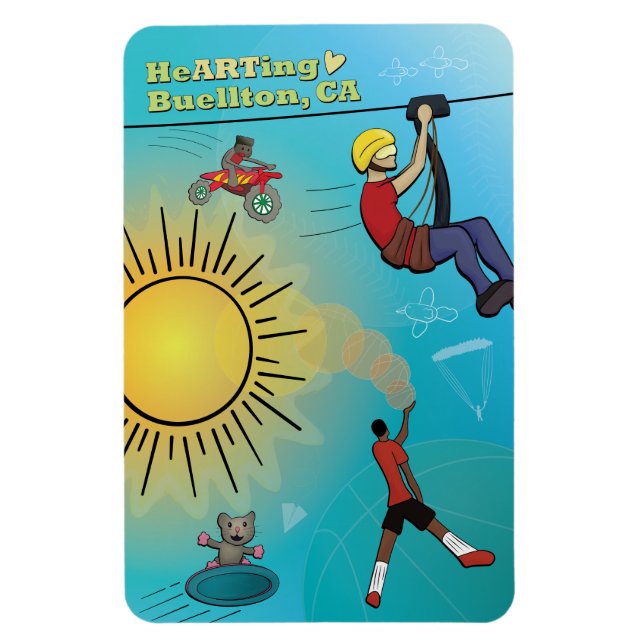 Imán - Cielo deportivo (Vertical)