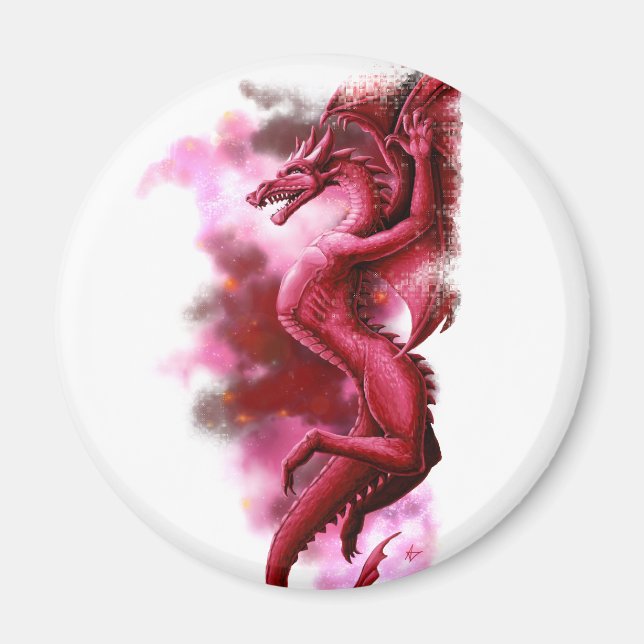 Imán Cielo rojo en la mañana (Frente)