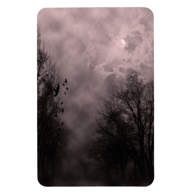 Imán Cielo rojo ensordecedor con Ravens (Vertical)
