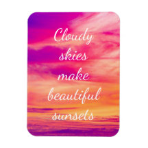 Cielos nublados hacen hermosos atardeceres