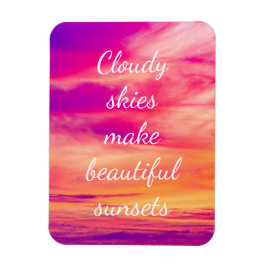 Imán Cielos nublados hacen hermosos atardeceres