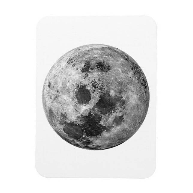 Imán Ciencia de astronomía gráfica de Guay Full Moon (Vertical)