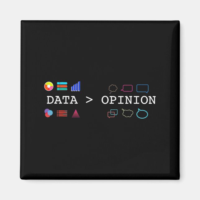 Imán Ciencia de Datos y Estadísticas Los Datos Son Mayo (Frente)