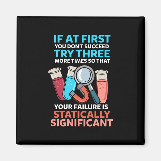 Imán Ciencia divertida para profesor de ciencias (Frente)