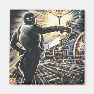 Imán Ciencia Ficción Antigüa Máquinas Futuristas
