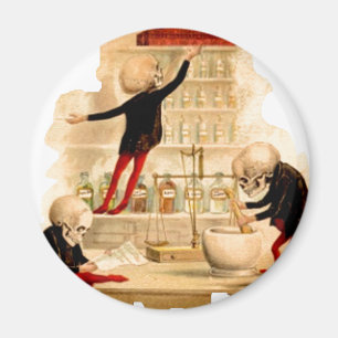 Imán Científicos enojados de Skeleton crían decó de la 