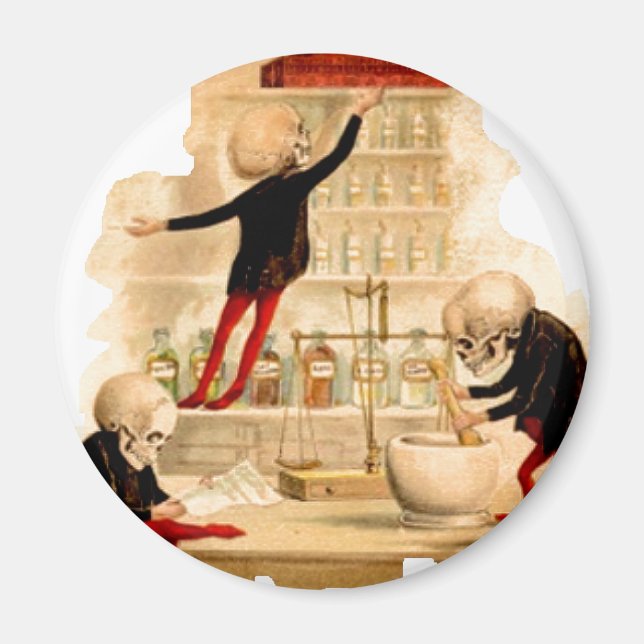 Imán Científicos enojados de Skeleton crían decó de la  (Frente)