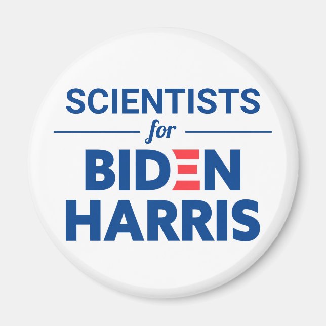 Imán Científicos para el Personalizado Biden Harris (Frente)