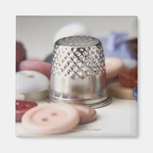 Imán Cierre de botones con un tapón metalizado