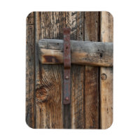 Cierre de la puerta de madera, California