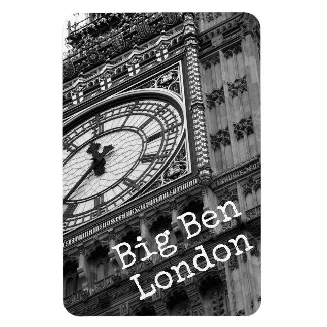 Imán Cierre del Big Ben, Londres, personalizado (Vertical)