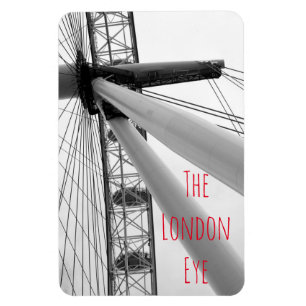 Imán Cierre del London Eye en blanco y negro