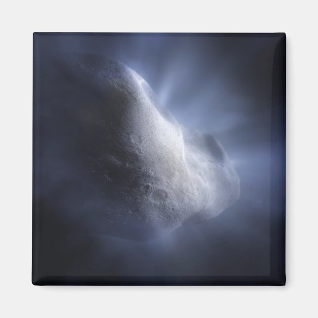 Imán Cierre Ilustrativo Del Comet Tempel. (Frente)