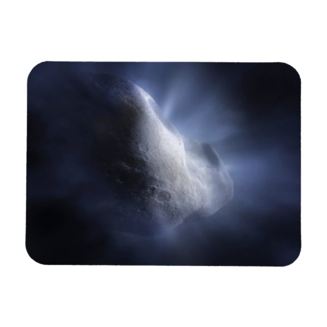 Imán Cierre Ilustrativo Del Comet Tempel. (Horizontal)