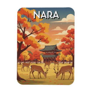 Imán Ciervos en el Parque Nara Japón Viajes