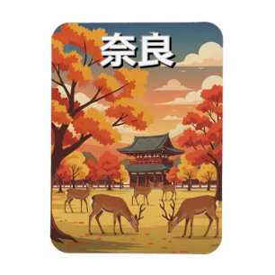 Imán Ciervos en el Parque Nara Japón Viajes