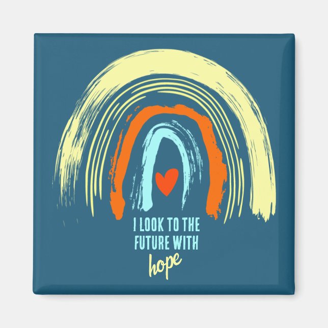 IMÁN CIFRA DE AFIRMACIÓN DEL DISEÑO DE BOHO CLÁSICO (Frente)