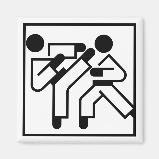 Imán Cifras de artes marciales (Frente)