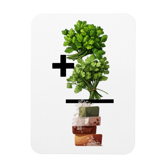 Imán Cilantro Math - Funny Anti-Cilantro (Vertical)