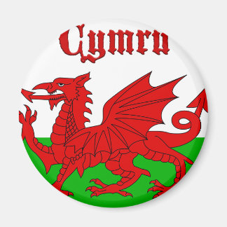 Imán Cimru de bandera galesa