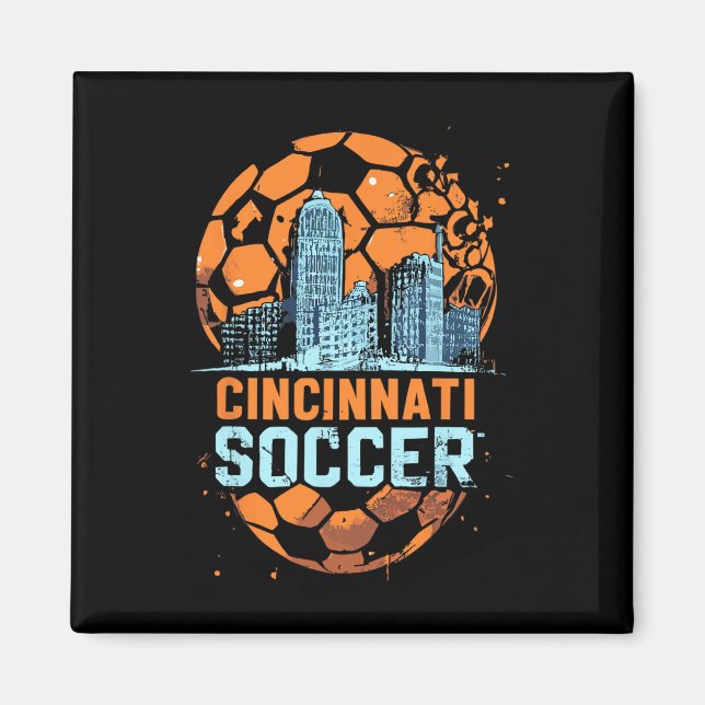 Imán Cincinnati Ciudad del Fútbol Horizonte Cool Cincy  (Frente)