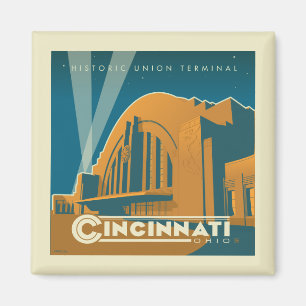 Imán Cincinnati, Ohio Terminal de la Unión histórica