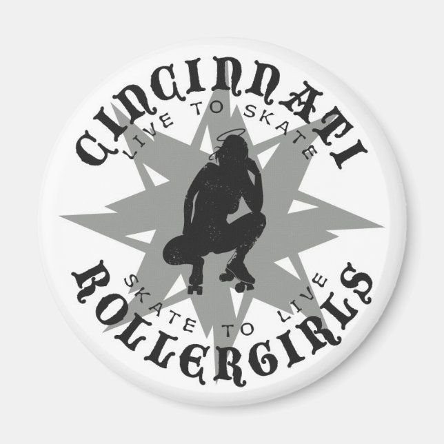 Imán Cincinnati Rollergirls Magnet (Frente)
