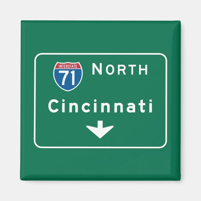 Imán Cincinnati, Rótulo de OH Road (Frente)
