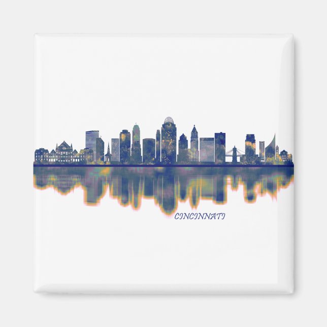Imán Cincinnati Skyline (Frente)