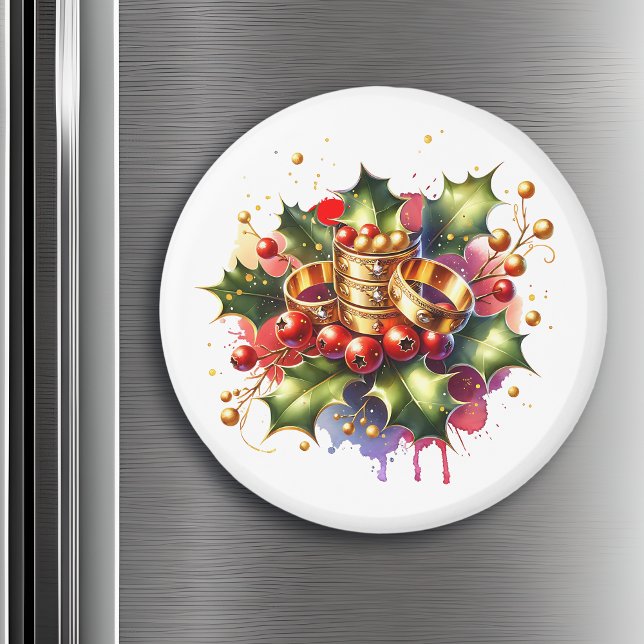 Imán Cinco anillos dorados | Doce días de Navidades (Subido por el creador)