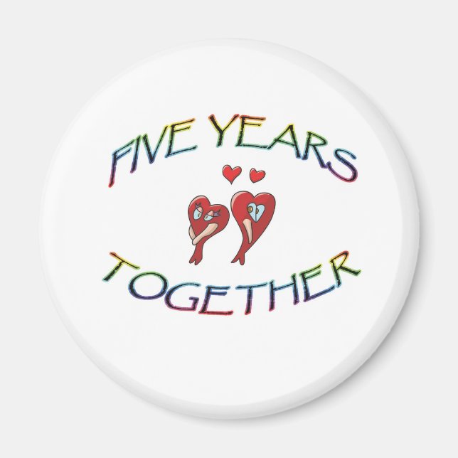IMÁN CINCO AÑOS JUNTOS (Frente)