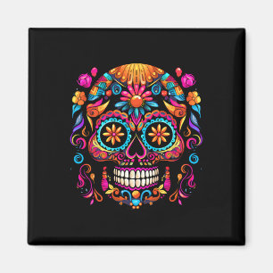 Imán Cinco De Mayo Calavera De Azúcar Día De Los Muerto